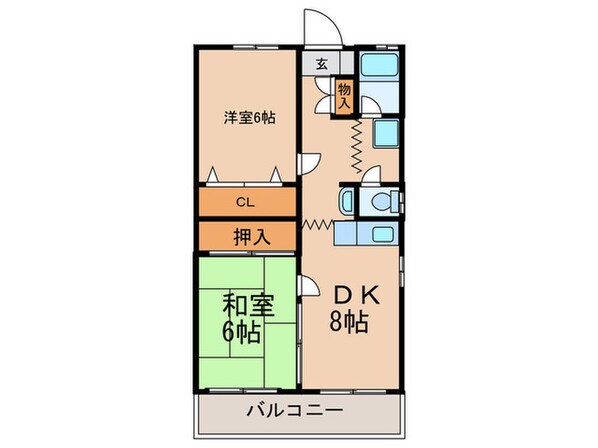 サンハイツ東山の物件間取画像